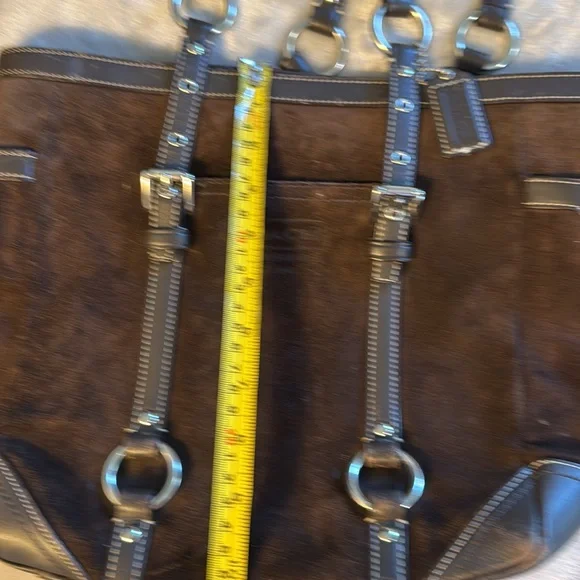 Brown Suede Coach Purse - Picture 3 of 7